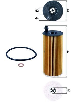 KNECHT OX 404D Oil filter