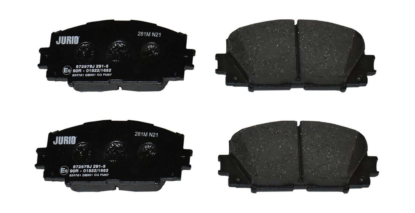 JURID 572578J Brake pad set, disc brake