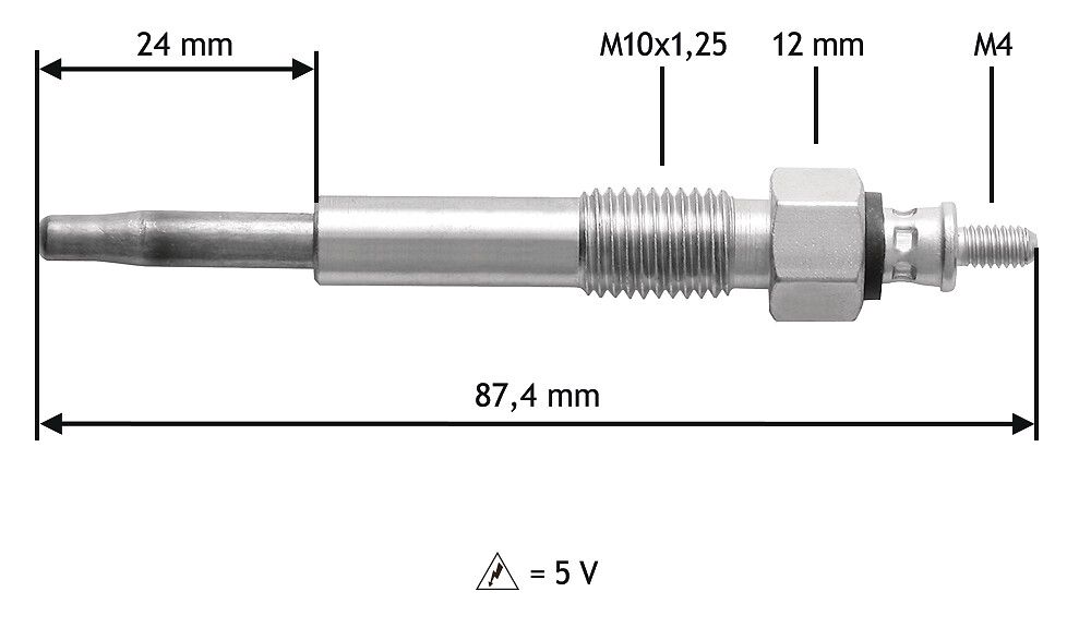 VALEO 345176 Glow plug