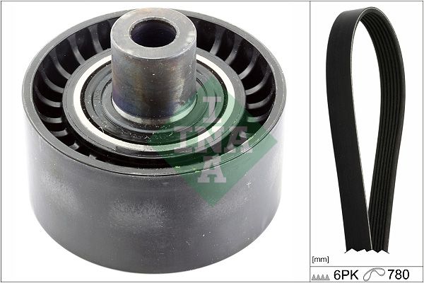 SCHAEFFLER INA 529 0406 10 V-ribbed belt set