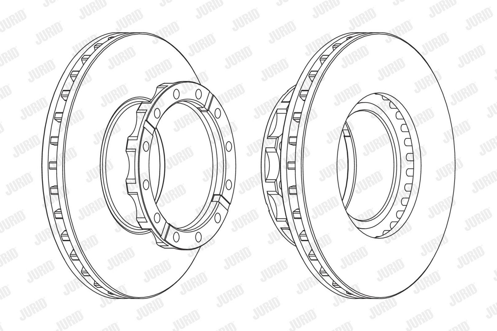 JURID 569125J Brake disc