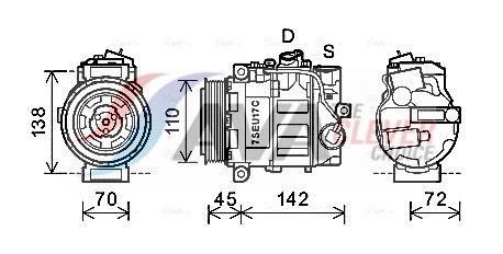 AVA CLEVER CHOICE MSAK615 Compressor, air conditioning