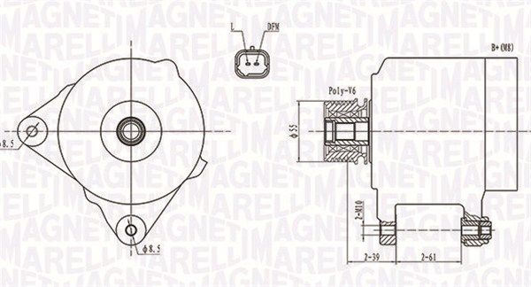 MAGNETI MARELLI 063731762010 Alternator