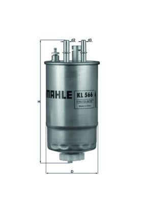 KNECHT KL 566 Fuel filter