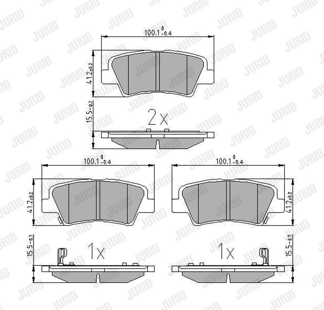Brake Pad Set, disc brake-1