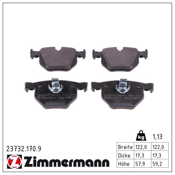 ZIMMERMANN 23732.170.9 Brake pad set, disc brake