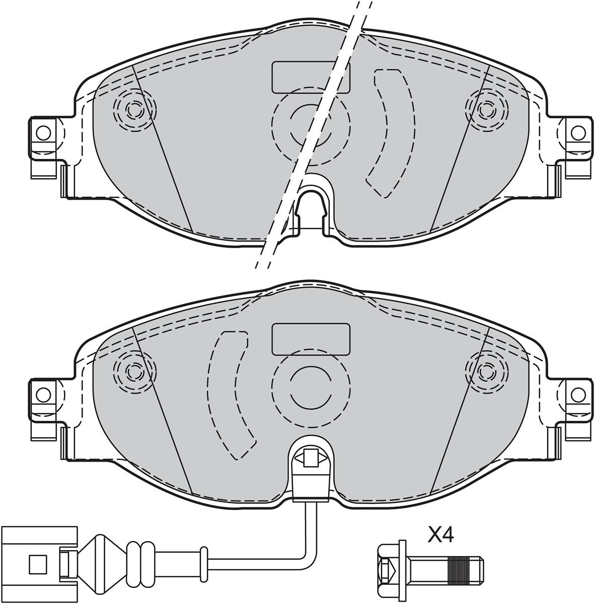 Brake Pad Set, disc brake-1