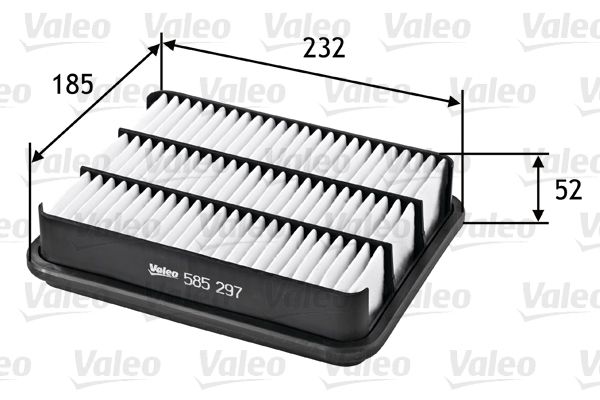 VALEO 585297 Oro filtras