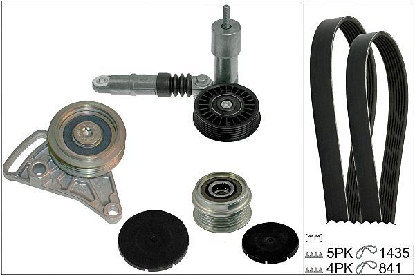 HEPU 20-1794 V-ribbed belt set