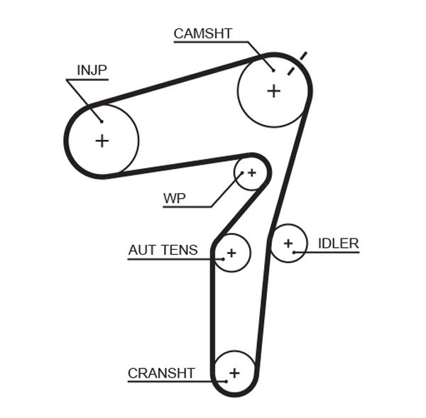 GATES 5623XS Timing belt