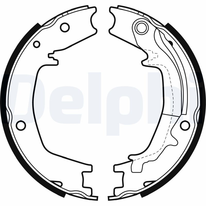 DELPHI LS1985 Brake shoe set