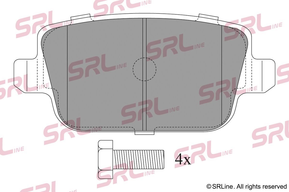 SRLINE S70-1236 Brake pad set, disc brake