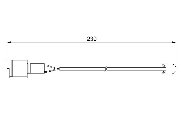 Warning Contact, brake pad wear-4
