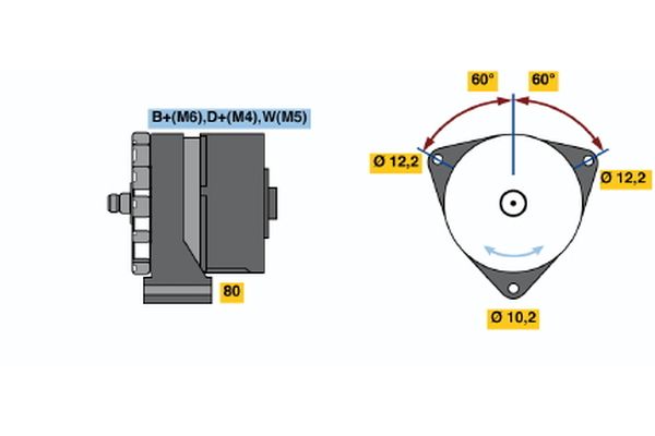 BOSCH 0 986 034 270 Alternator