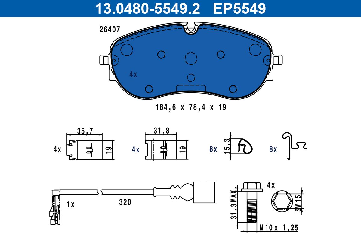 Brake Pad Set, disc brake