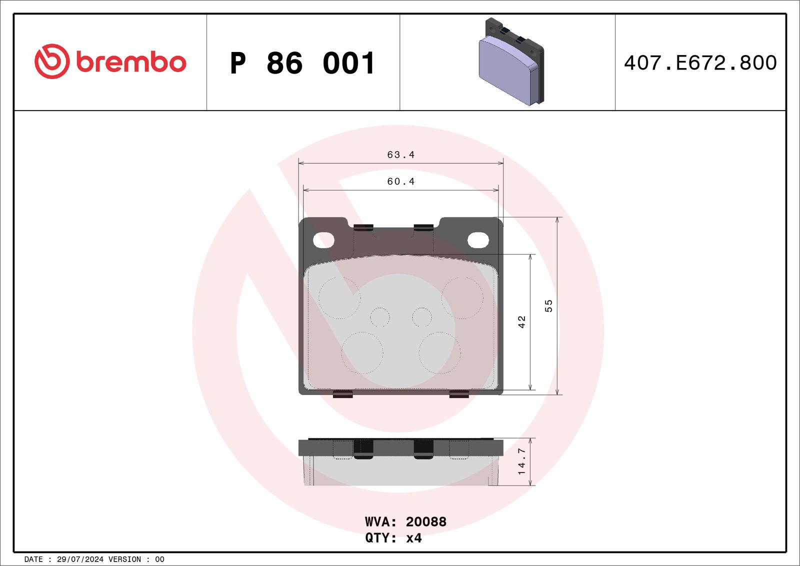 Brake Pad Set, disc brake-1