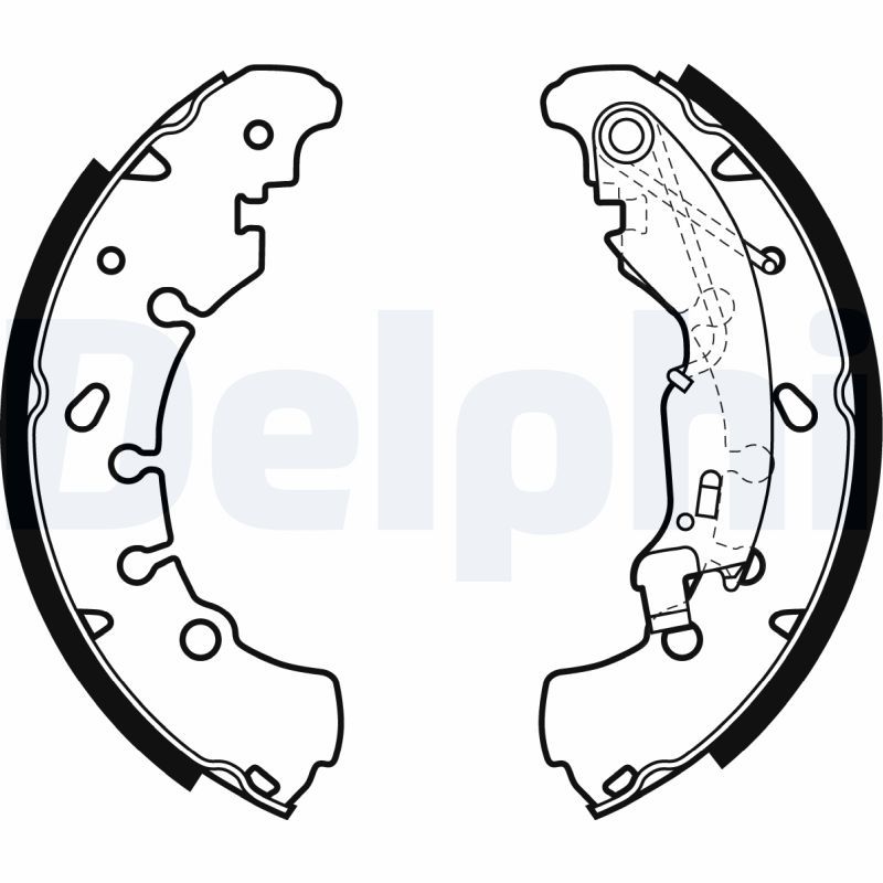 DELPHI LS1980 Brake shoe set