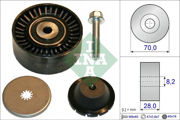 SCHAEFFLER INA 532 0600 10 Deflection/guide pulley, v-ribbed belt