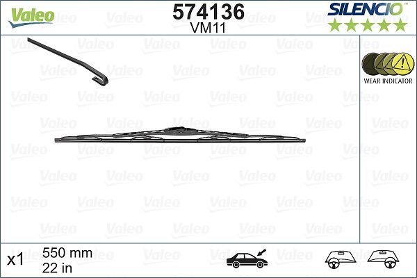 VALEO 574136 Wiper blade