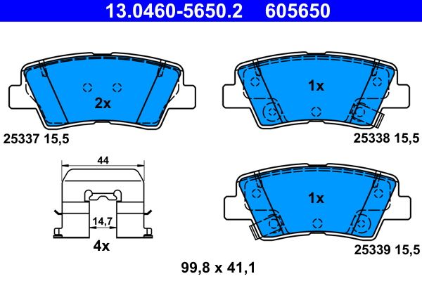 Brake Pad Set, disc brake