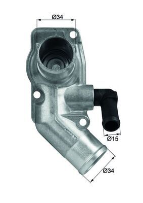 MAHLE TI 43 92D Termostatas, aušinimo skystis