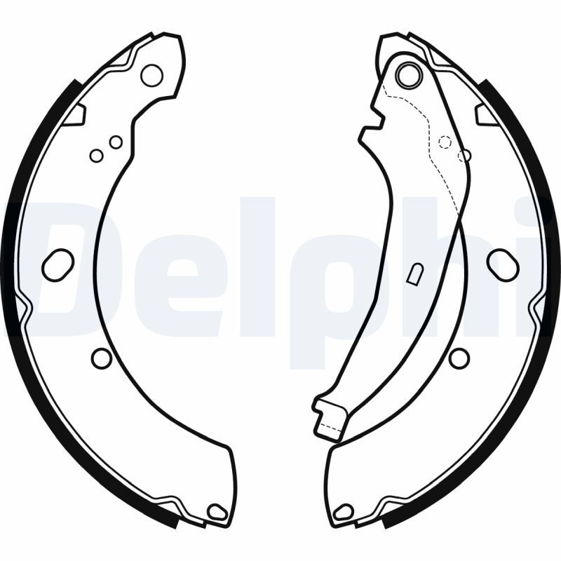 DELPHI LS2136 Brake shoe set
