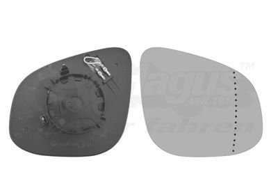 VAN WEZEL 4412838 Mirror glass, exterior mirror