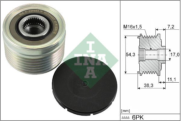 SCHAEFFLER INA 535 0039 10 Alternator freewheel clutch