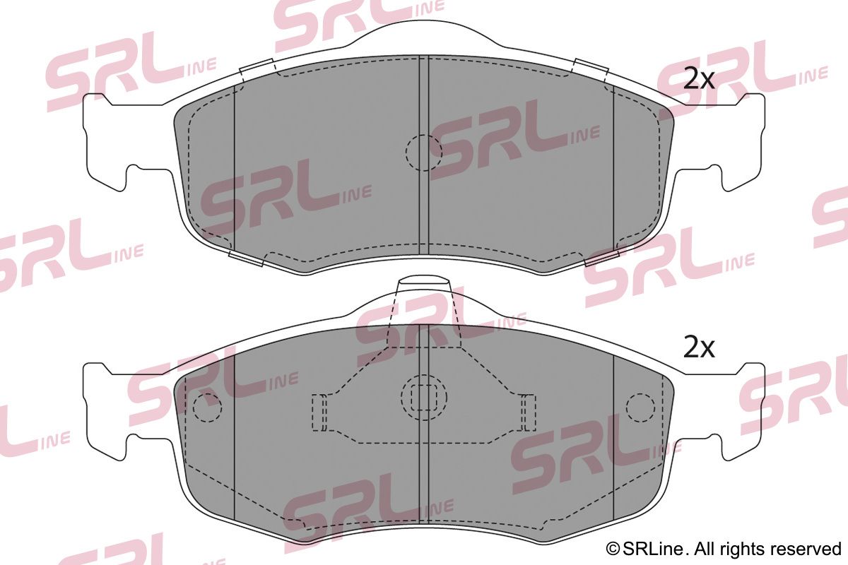 SRLINE S70-0246 Brake pad set, disc brake
