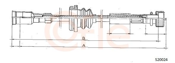 COFLE 92.S20024 Speedometer cable