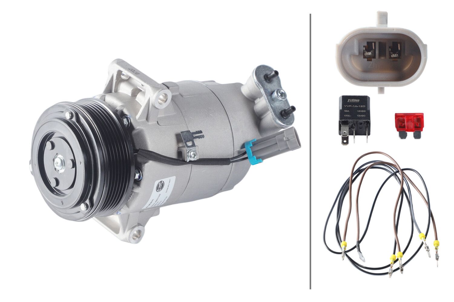 HELLA 8FK 366 200-701 Compressor, air conditioning
