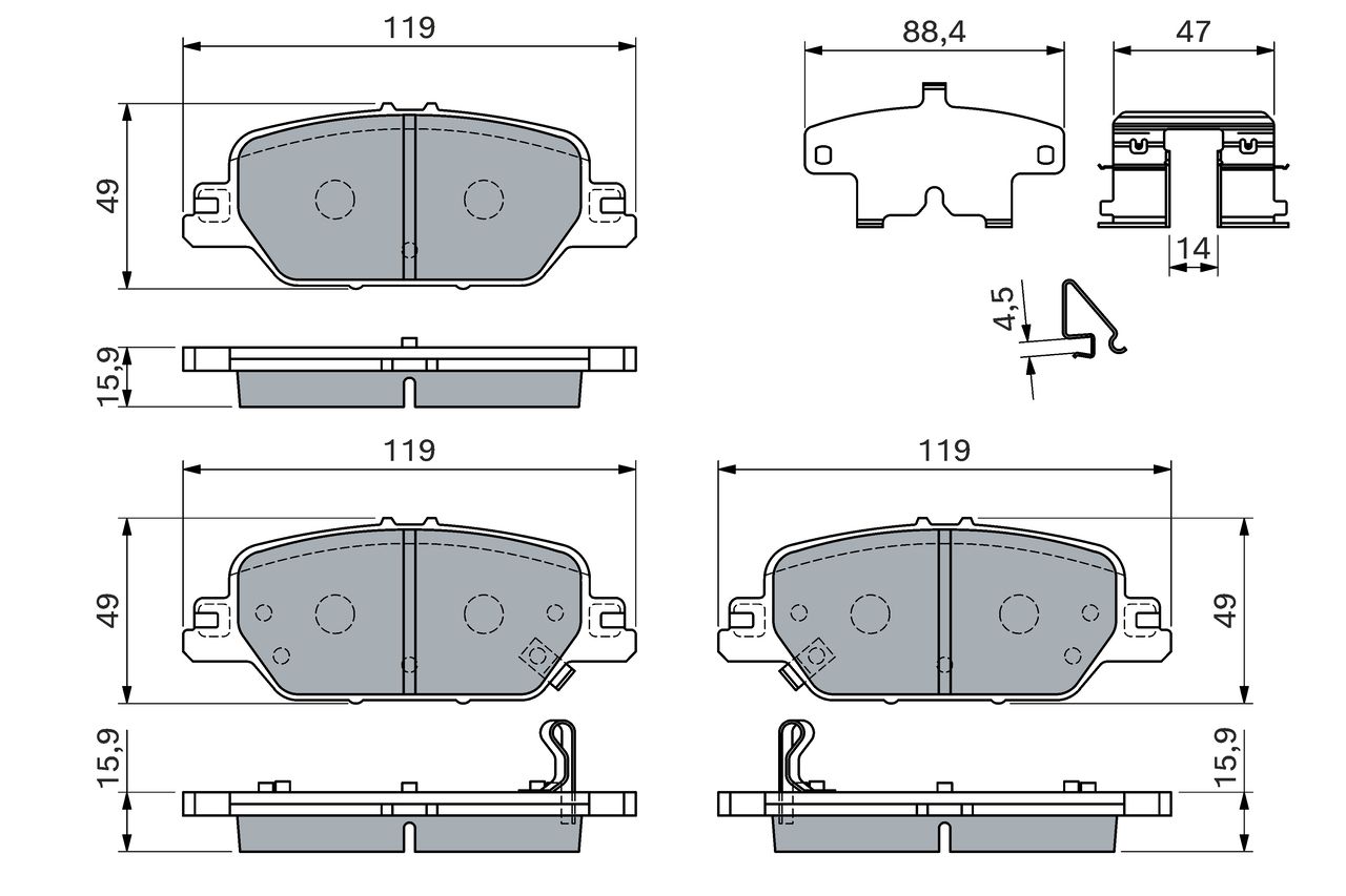 Brake Pad Set, disc brake-4