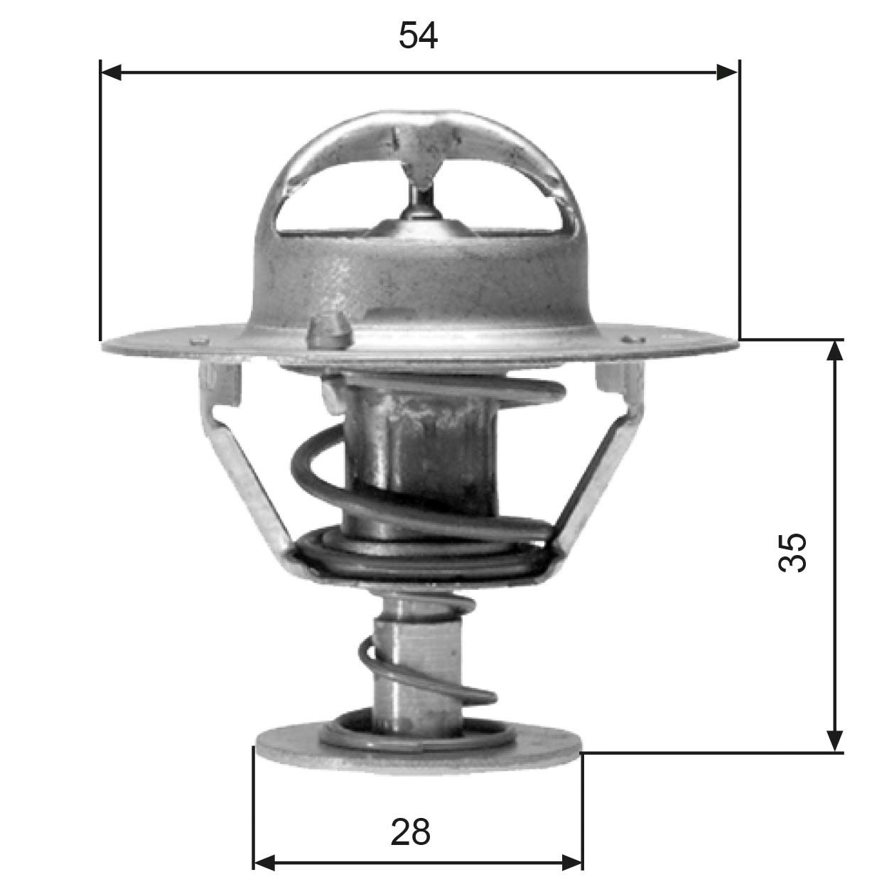 GATES TH04277 Thermostat, coolant