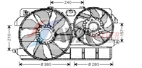 AVA CLEVER CHOICE FD7535 Fan, engine cooling