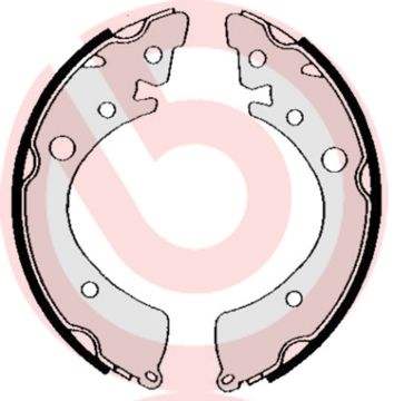 BREMBO S 28 504 Brake shoe set