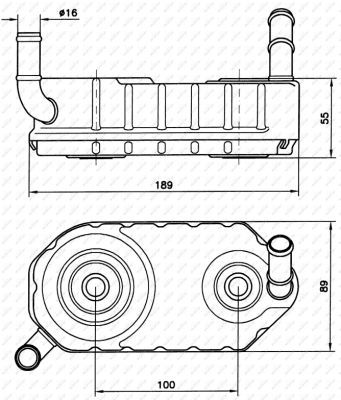 Oil Cooler, automatic transmission-4