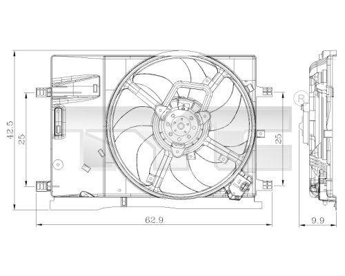 TYC 809-0018 Fan, engine cooling
