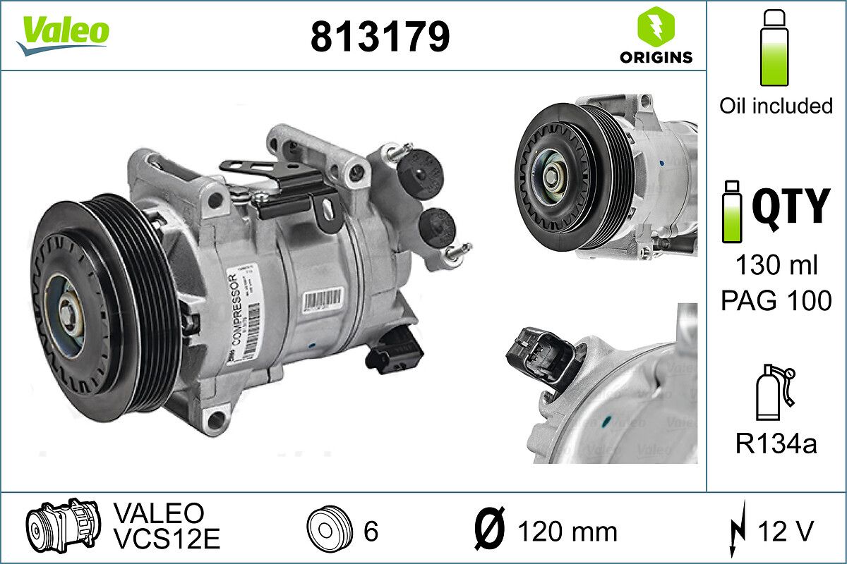 VALEO 813179 Compressor, air conditioning
