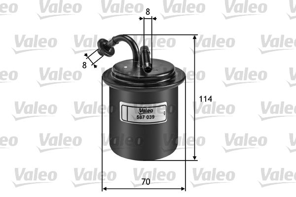 VALEO 587039 Kuro filtras