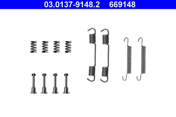 ATE 03.0137-9148.2 Accessory kit, parking brake shoes