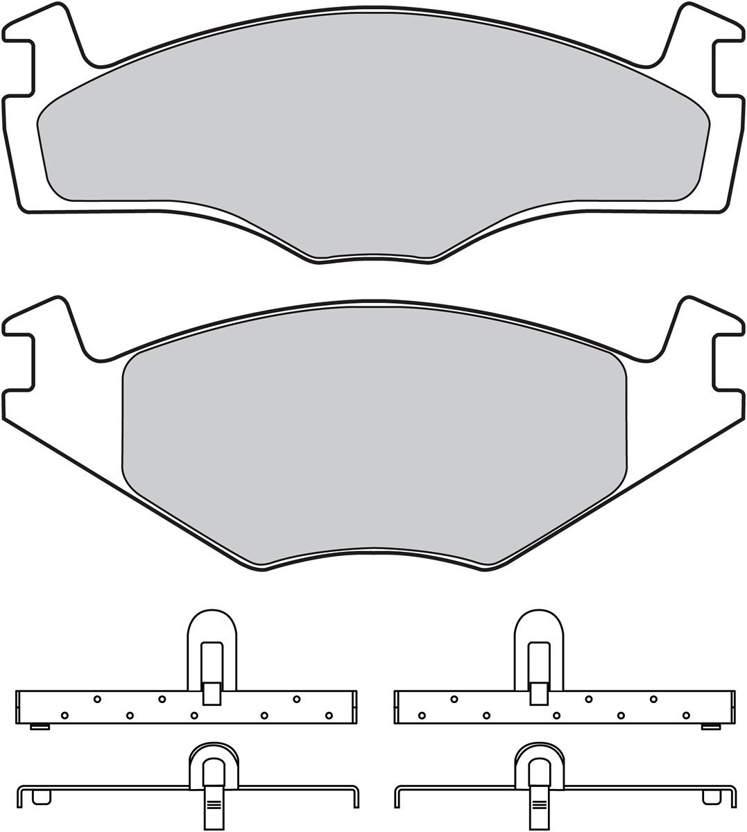 Brake Pad Set, disc brake-1