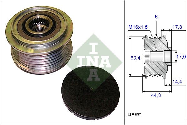 SCHAEFFLER INA 535 0207 10 Alternator freewheel clutch