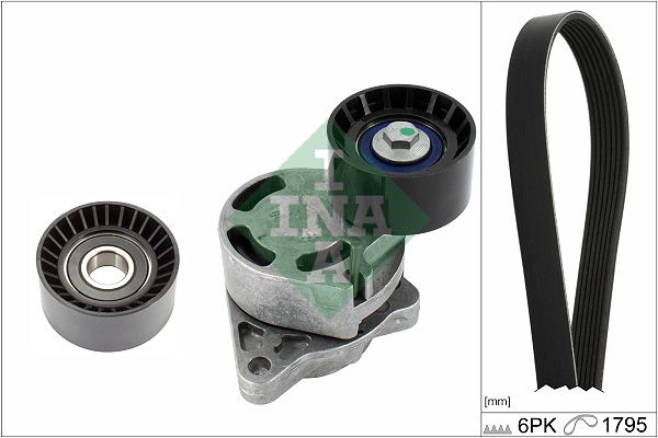 SCHAEFFLER INA 529 0433 10 V-ribbed belt set