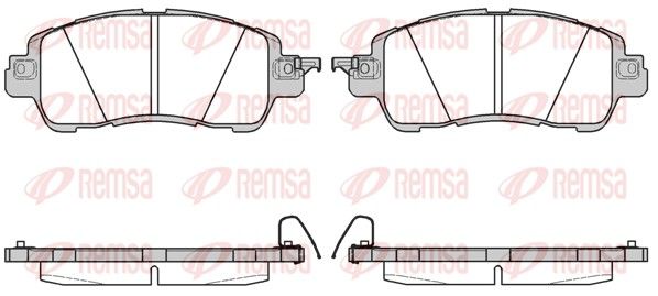 REMSA 1656.04 Brake pad set, disc brake