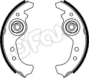 CIFAM 153-063 Brake shoe set