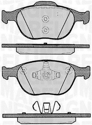 MAGNETI MARELLI 363916060256 Brake pad set, disc brake
