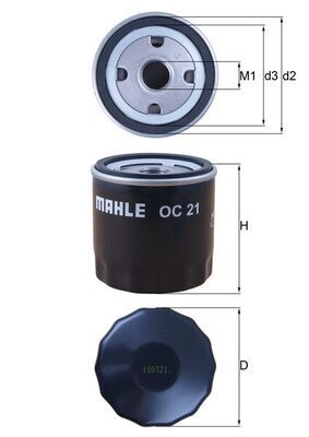 KNECHT OC 21 Oil filter