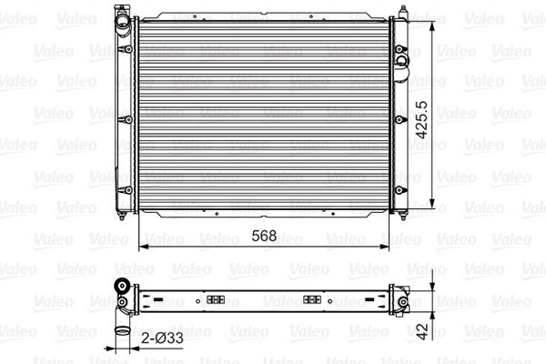 VALEO 701543 Radiator, engine cooling