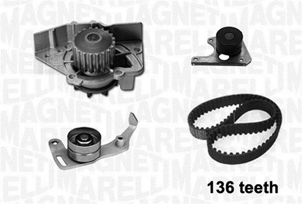 MAGNETI MARELLI 341402080001 Water pump & timing belt kit