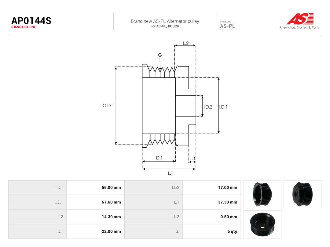 Belt Pulley, alternator-3